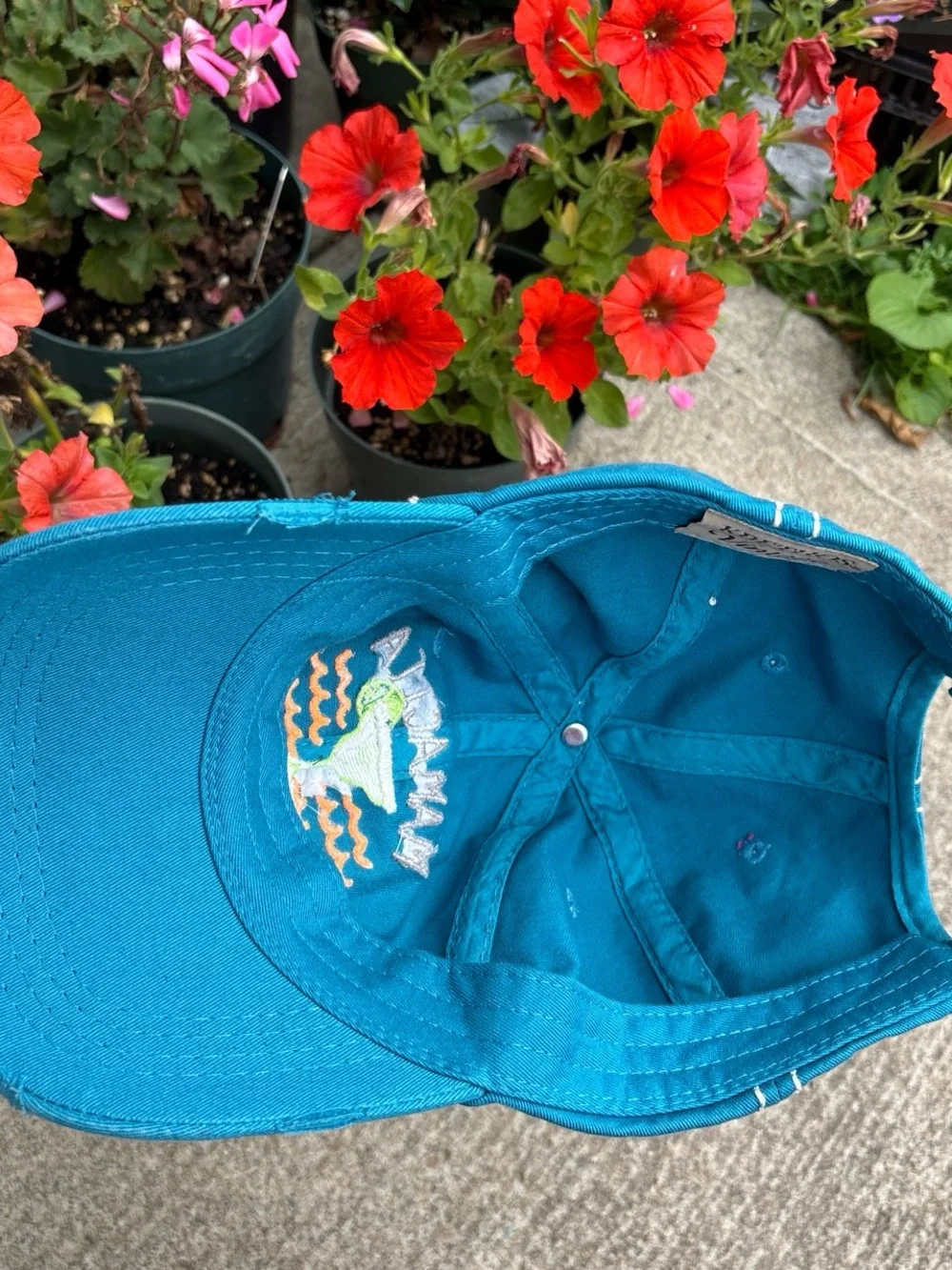 ✨KBETHOS Teal Embroidered 'Mamacita Needs a Margarita' Baseball Cap✨